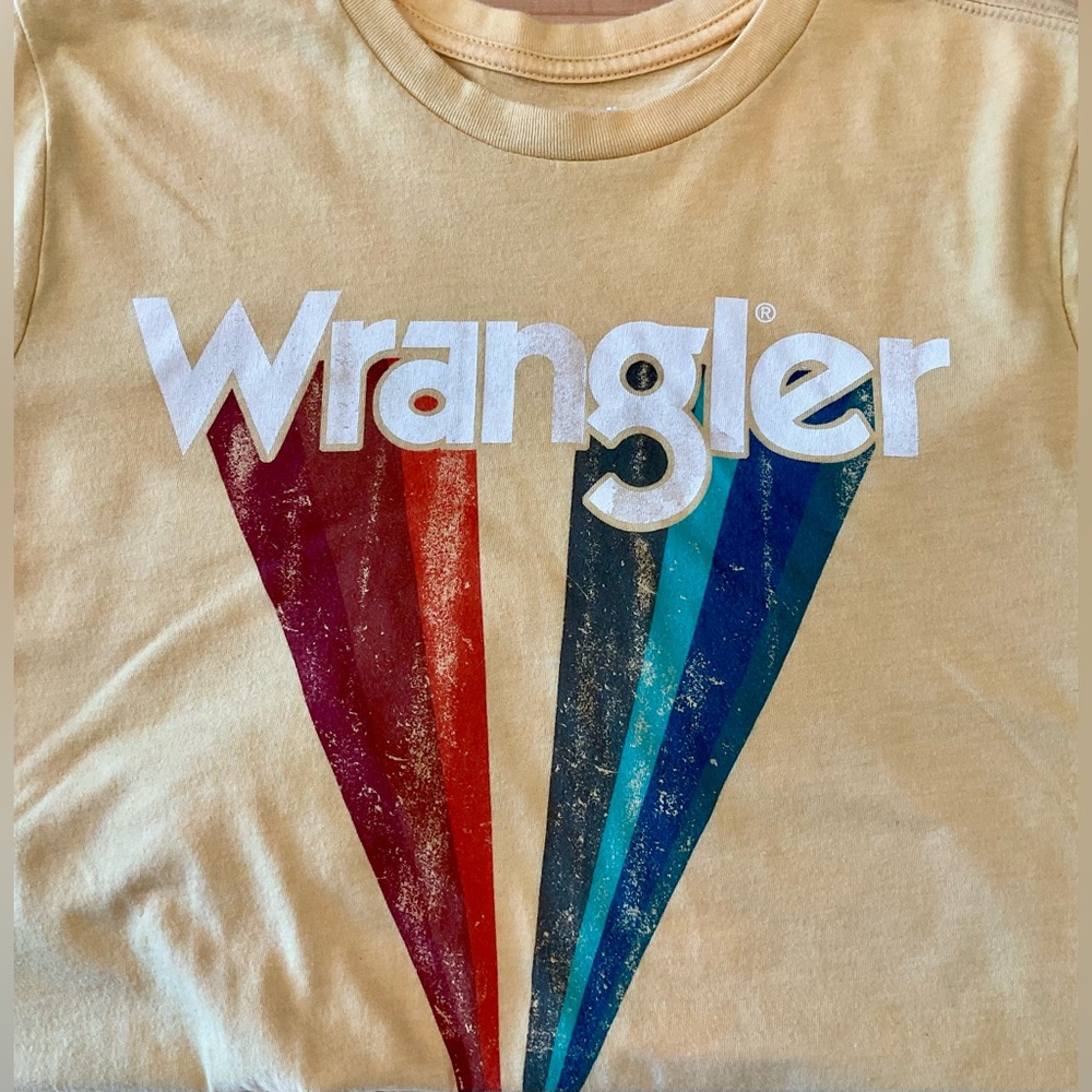 Wrangler Women's Mustard Short Sleeve Tee - Picture 4 of 5